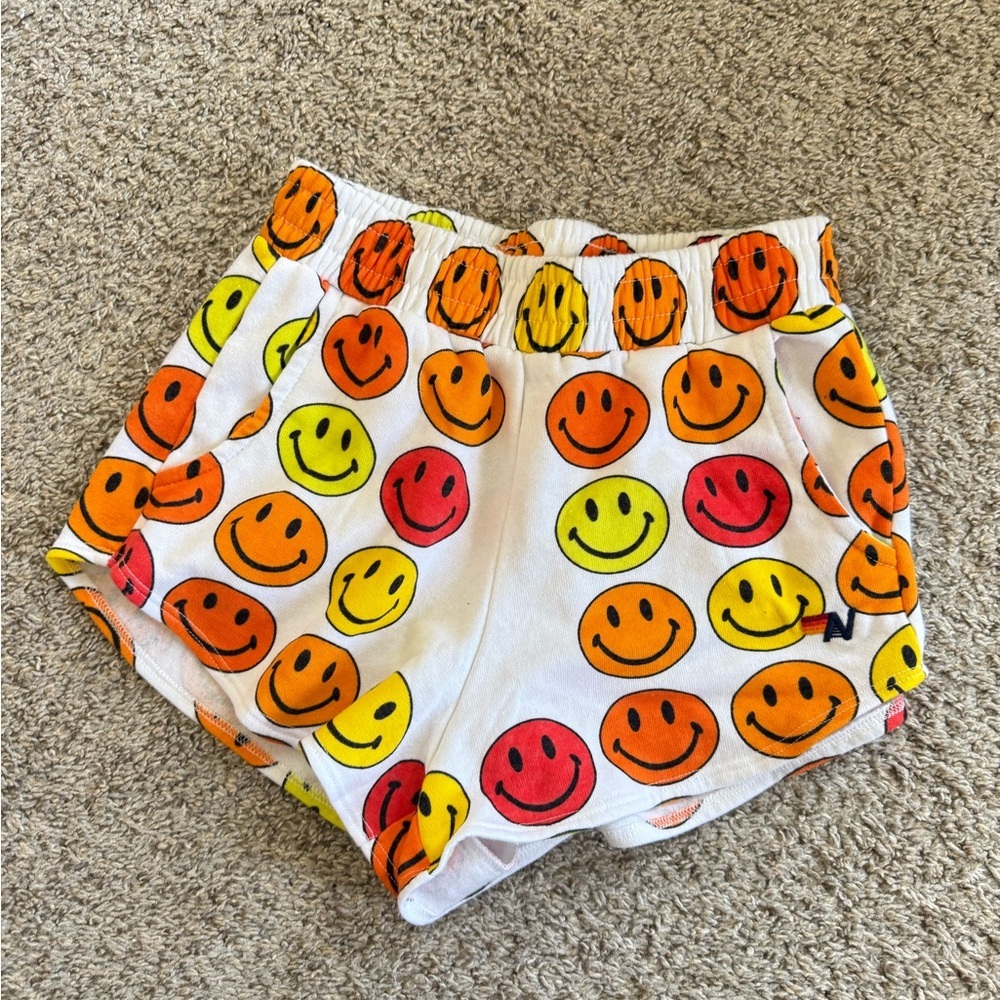 Aviator Nation SMILEY BINGO LOUNGER SHORT - WHITE - Picture 2 of 7